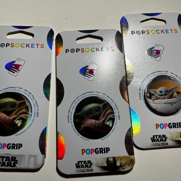Star Wars Popsockets Cell Phone Grips and Stands (New Set of Three ) (e/x) - Picture 3 of 13